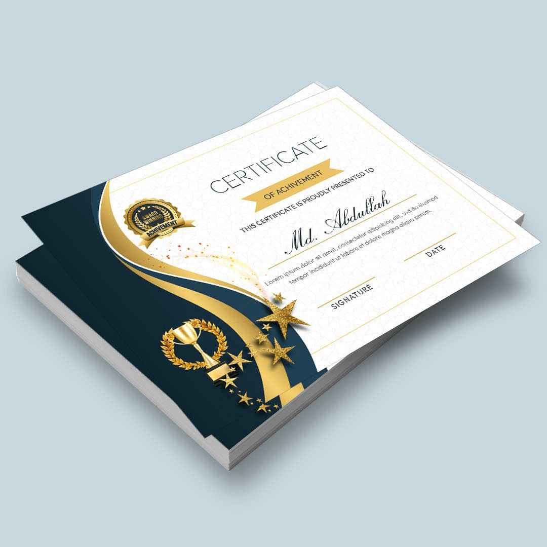 Certificate Printing A4