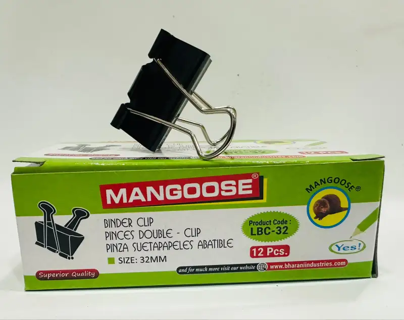 Binder Clip 32 MM ( In 1 Pkt - 12 Pcs)