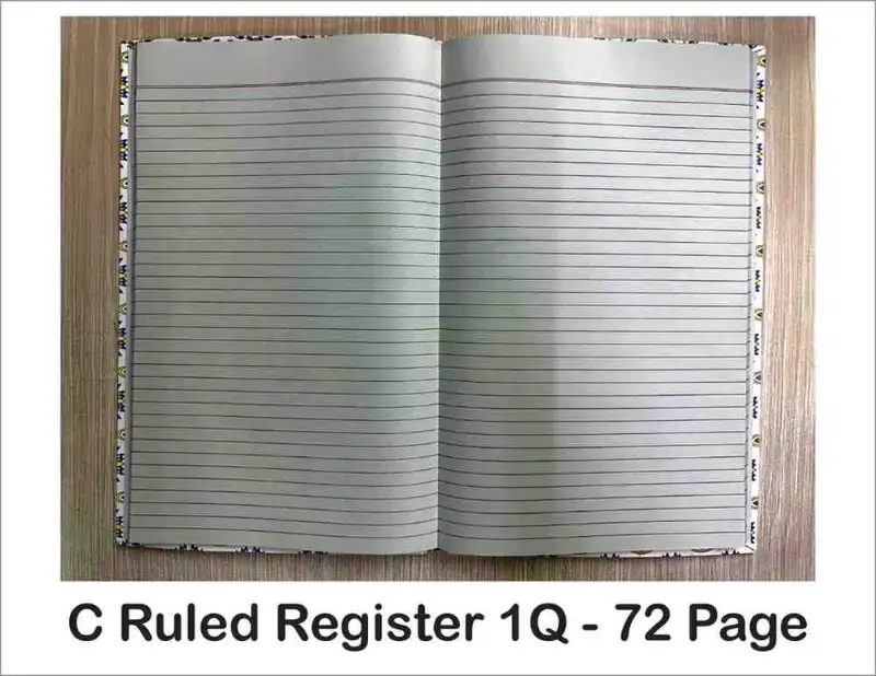 C Ruled Register 1Q (72 Pages)